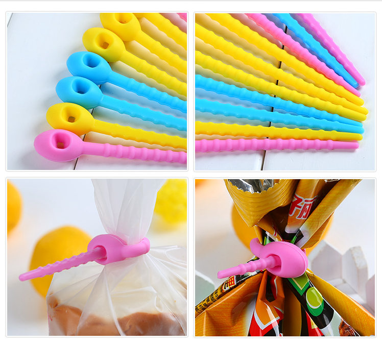 Silicone Bag Ties, Cable Management, Zip Tie Twist, All-purpose Multi-use Bag Clip, Bread Tie, Food Saver 100% food grade
Silicone Bag Ties, Cable Management, Zip Tie Twist, All-purpose Multi-use Bag Clip, Bread Tie, Food Saver 100% food grade