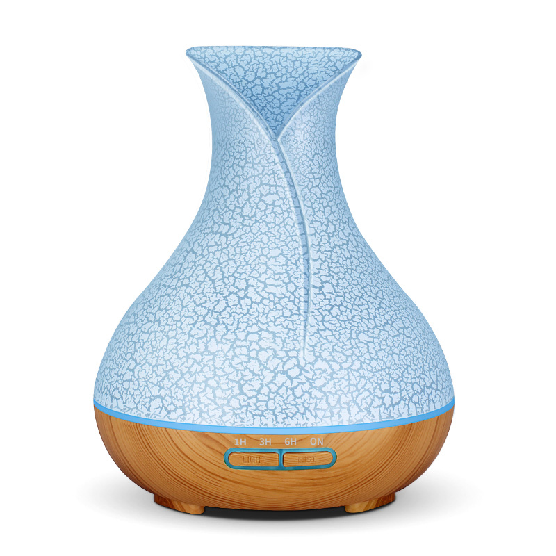 400ml electric Aroma Essential Oil Diffuser Ultrasonic Air Humidifier Wood Grain Cool Mist maker LED Night Light for Home Office