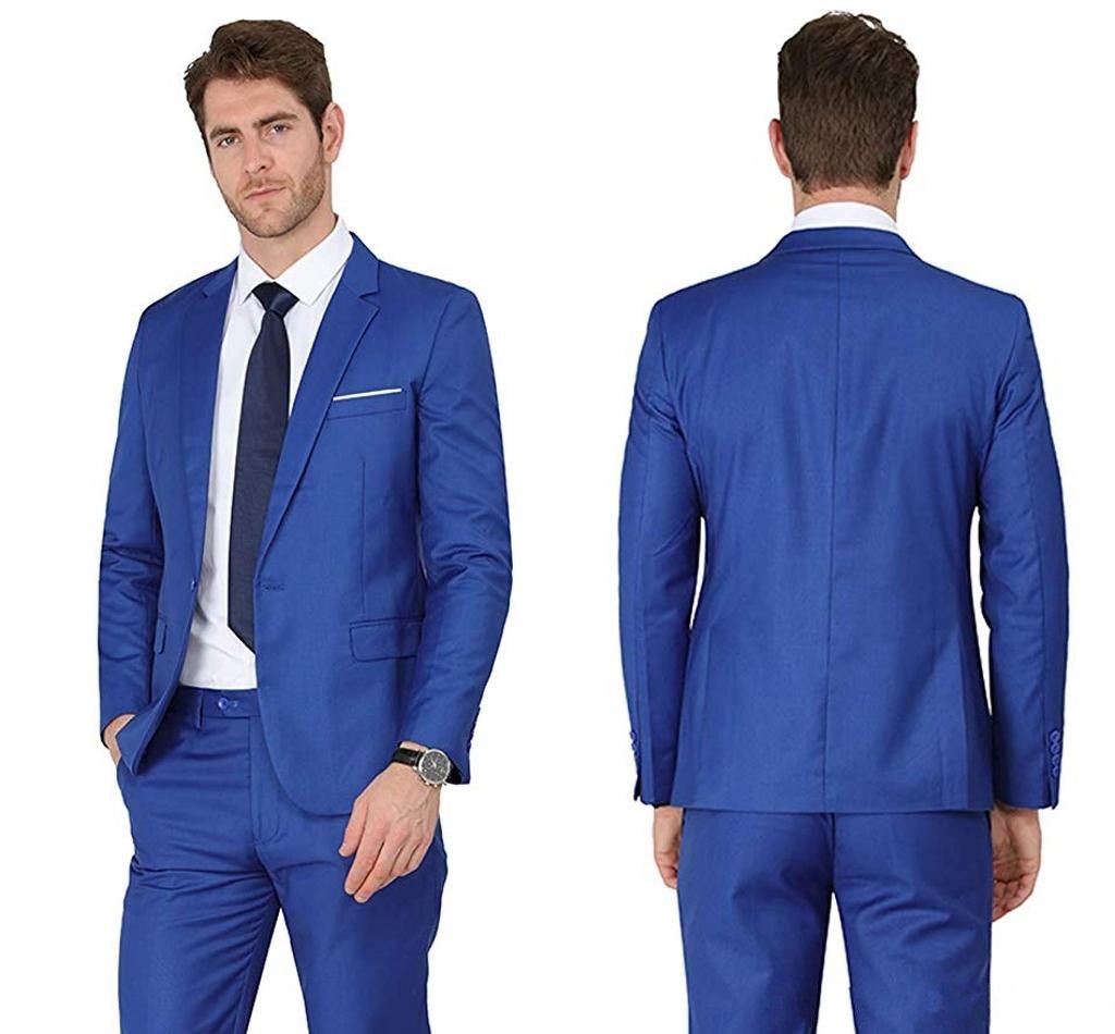 New Popular One Button Blue Groom Tuxedos Notch Lapel Groomsmen Mens Suits Wedding/Prom/Dinner Blazer (Jacket+Pants+Tie) K485, Same as image
New Popular One Button Blue Groom Tuxedos Notch Lapel Groomsmen Mens Suits Wedding/Prom/Dinner Blazer (Jacket+Pants+Tie) K485, Same as image