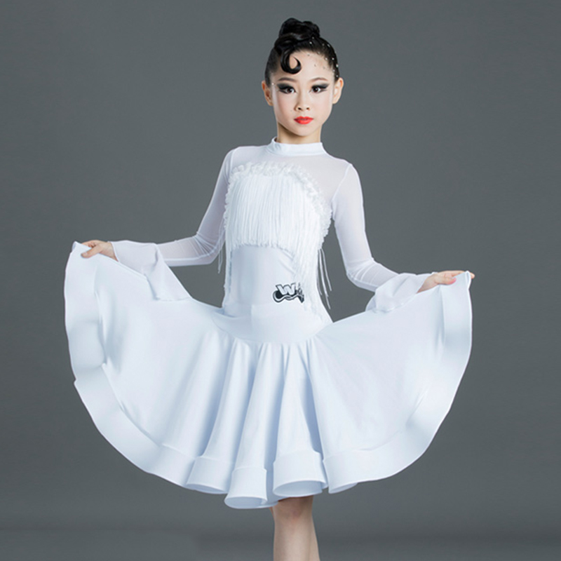2020 New Girls Latin Dance Dress White Tassel Competition Dresses Rumba Cha Cha Samba Salsa Dancing Performance Wear DN5218
2020 New Girls Latin Dance Dress White Tassel Competition Dresses Rumba Cha Cha Samba Salsa Dancing Performance Wear DN5218