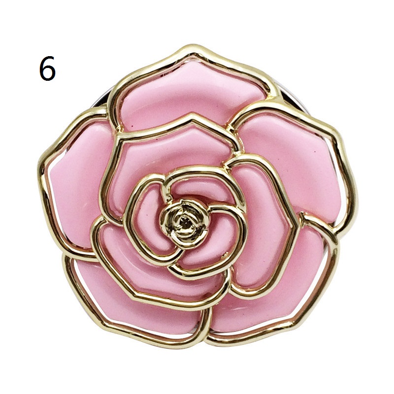 Rose Shape Foldable Bag Hanger Creative Cafe Office Table Hook for Bag Purse
