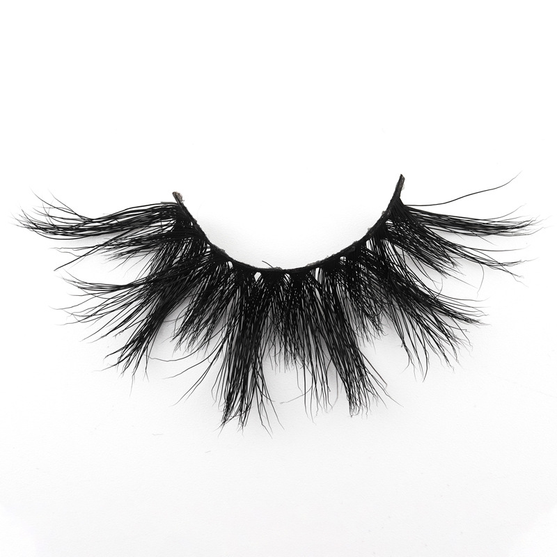 T06 25Mm False Eyelashes Thick Strip 25Mm 3D Mink Lashes Extra Length Mink Eyelashes Makeup Dramatic Long Mink Lashes