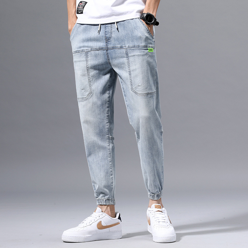 Men light-colored casual jean long waist harem pants cotton brand jeans casual daily student new trend slim jeans for man, H2031
Men light-colored casual jean long waist harem pants cotton brand jeans casual daily student new trend slim jeans for man, H2031