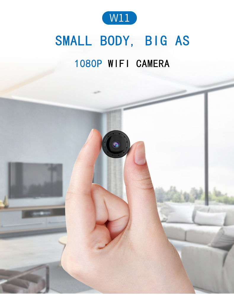 W11 WIFI Mini IP Camera HD 1080P Small mini DV DVR Night Vision Micro Camera Mobile Detection Sensor secret Camera support TF Card
W11 WIFI Mini IP Camera HD 1080P Small mini DV DVR Night Vision Micro Camera Mobile Detection Sensor secret Camera support TF Card