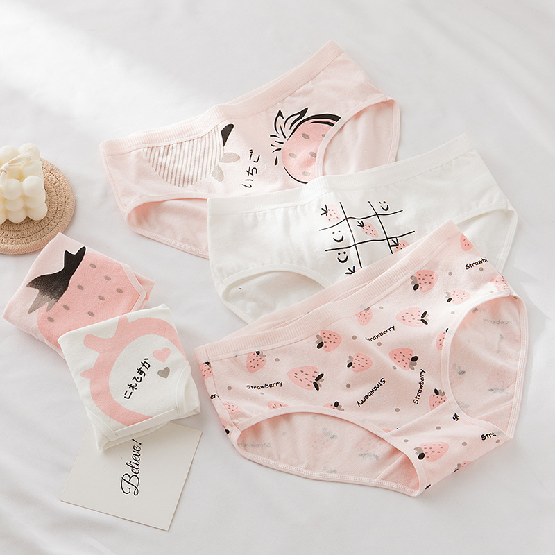 Girl underwear 5pc/bag new cotton lovely middle waist briefs young girl panties strawberry Teenagers Intimates 2020 M-XXL, As pic
Girl underwear 5pc/bag new cotton lovely middle waist briefs young girl panties strawberry Teenagers Intimates 2020 M-XXL, As pic