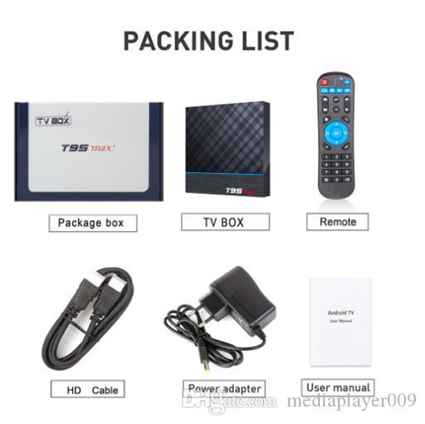 T95 MAX Plus Smart TV Box Android 9.0 TV Box Amlogic S905X3 1080P H.265 Netfl1x Y0utube 4K.
T95 MAX Plus Smart TV Box Android 9.0 TV Box Amlogic S905X3 1080P H.265 Netfl1x Y0utube 4K.