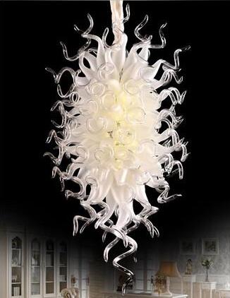Lamps White and Clear Crystal Chandeliers Lights Source Living Room Ceiling Light Hand Blown Murano Glass LED Pendant Lighting
Lamps White and Clear Crystal Chandeliers Lights Source Living Room Ceiling Light Hand Blown Murano Glass LED Pendant Lighting