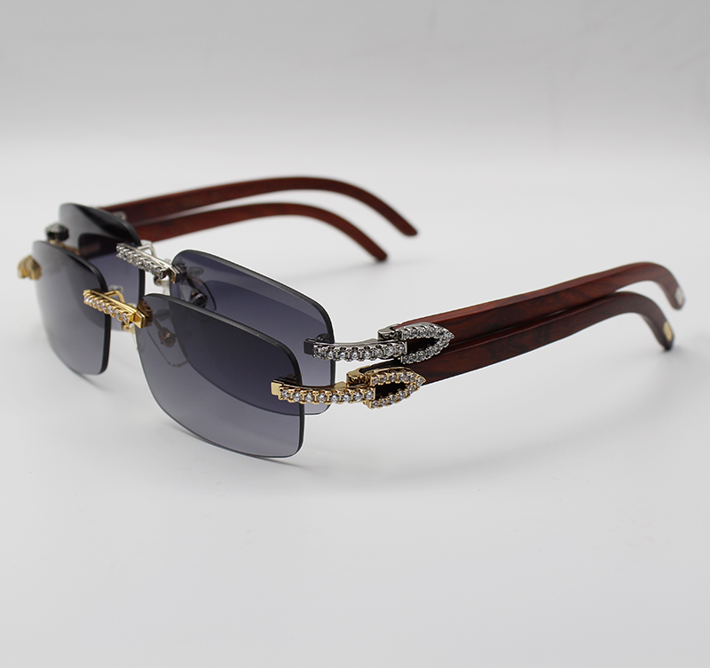 Hot Frameless Luxury Sunglasses Brand Designer Natural Wood Decoration White large Diamond Men/Women Sun Glasses With Original Box And Case
Hot Frameless Luxury Sunglasses Brand Designer Natural Wood Decoration White large Diamond Men/Women Sun Glasses With Original Box And Case