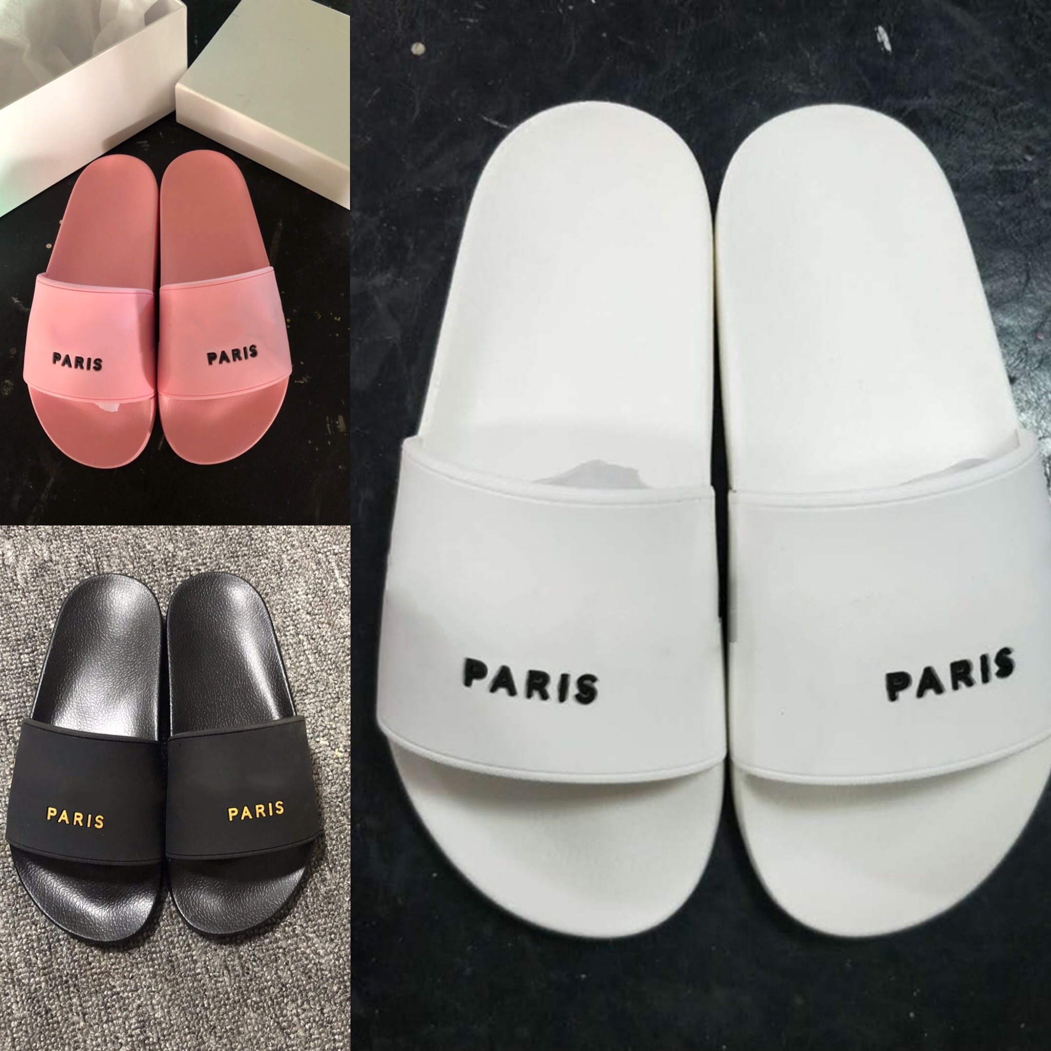 High Quality Luxury Designer Men Aan Women Summer Pink White Rubber Slippers Beach Slide Fashion Scuffs Sandals Indoor Shoes., Price for shoes box 3
High Quality Luxury Designer Men Aan Women Summer Pink White Rubber Slippers Beach Slide Fashion Scuffs Sandals Indoor Shoes., Price for shoes box 3