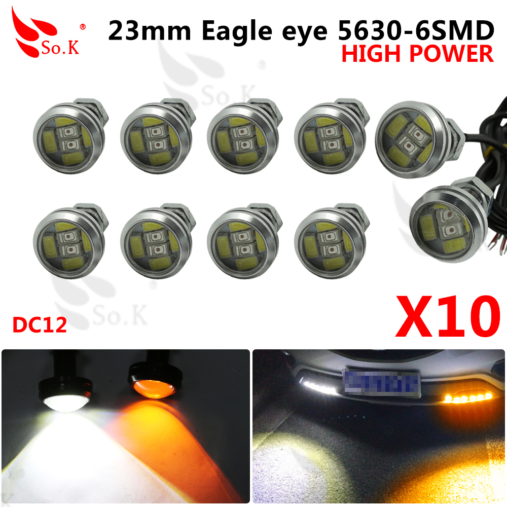 10pcs 23mm LED Eagle Eye DRL 12V Daytime Running Lights 5630 6 SMD Auto Car Work Lights Waterproof Parking Fog Lamp Switchback, As pic
10pcs 23mm LED Eagle Eye DRL 12V Daytime Running Lights 5630 6 SMD Auto Car Work Lights Waterproof Parking Fog Lamp Switchback, As pic