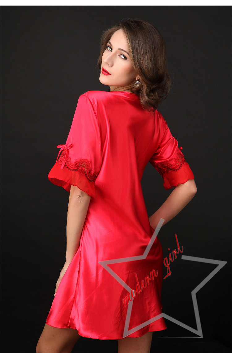 soft Satin Wedding Kimono Bride bridesmaid Red Robe Sleepwear Bridesmaid Robes Pajamas Bathrobe Nightgown Spa Bridal Robes Dressing Gown