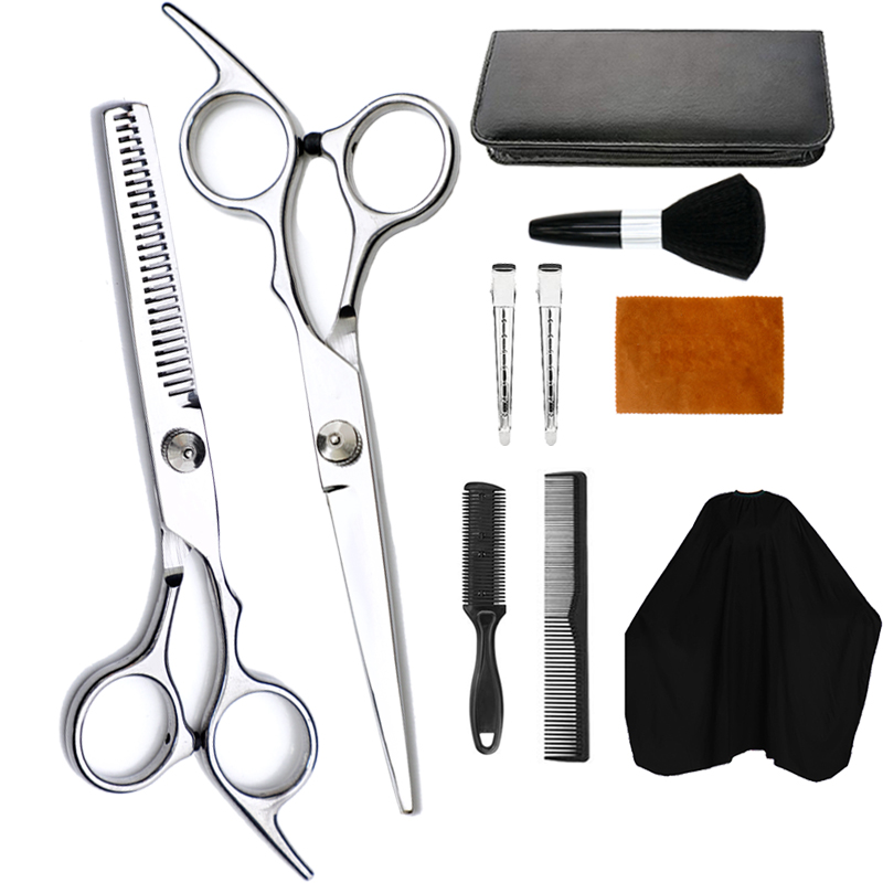 10Pcs/Set Professional Haircut Scissors Set, Razor Comb + Clip + Haircut Shawl Suitable for Home Salon DIY Hand Tool Sets
10Pcs/Set Professional Haircut Scissors Set, Razor Comb + Clip + Haircut Shawl Suitable for Home Salon DIY Hand Tool Sets