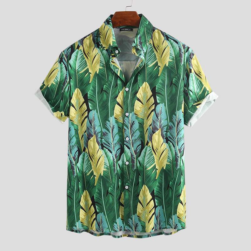Fashion Printing Men Hawaiian Shirt Breathable Brand Short Sleeve Chemise Casual Streetwear Summer Beach Mens Shirts Button Tops, White;black
Fashion Printing Men Hawaiian Shirt Breathable Brand Short Sleeve Chemise Casual Streetwear Summer Beach Mens Shirts Button Tops, White;black
