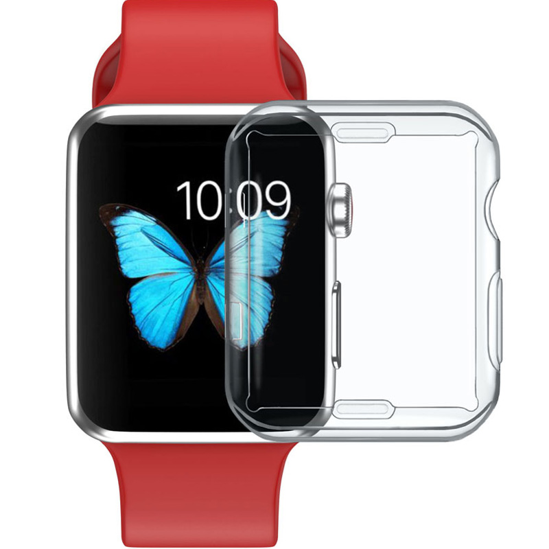 360 Full Body Transparent Clear Soft TPU Front Screen Protector Case For Apple Watch Series 3 2 1 38MM 42MM iWatch 45 44MM 40MM377
