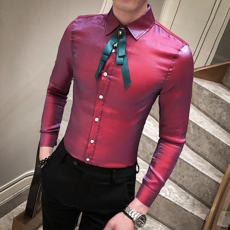 2020 Summer Fashion Solid Long Sleeve Shirt Men Nightclub Bar Barber Casual Evening Dress Shirt, Blue
2020 Summer Fashion Solid Long Sleeve Shirt Men Nightclub Bar Barber Casual Evening Dress Shirt, Blue