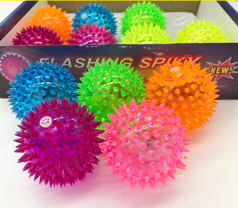 12Pcs/Box 7.5CM Creatve LED Light-Up Flashing Spiky Ball Colorful Bouncy Jumping Ball Bumpy Toys Christmas Gift
12Pcs/Box 7.5CM Creatve LED Light-Up Flashing Spiky Ball Colorful Bouncy Jumping Ball Bumpy Toys Christmas Gift
