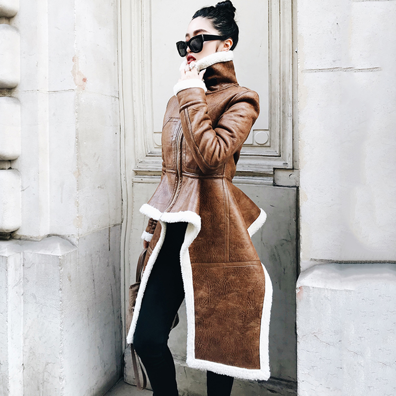New ARRIVAL Irregular Leather Jacket Plus Size Winter Long Faux Fur Coat Women Korean Fashion Clothing
New ARRIVAL Irregular Leather Jacket Plus Size Winter Long Faux Fur Coat Women Korean Fashion Clothing