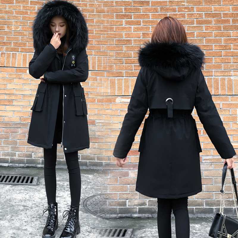 Women Winter Parkas 2020 Long Coat Woman Down Cotton Padded Jacket Korean Warm Parka Chaqueta Mujer KJ2007, Black
Women Winter Parkas 2020 Long Coat Woman Down Cotton Padded Jacket Korean Warm Parka Chaqueta Mujer KJ2007, Black