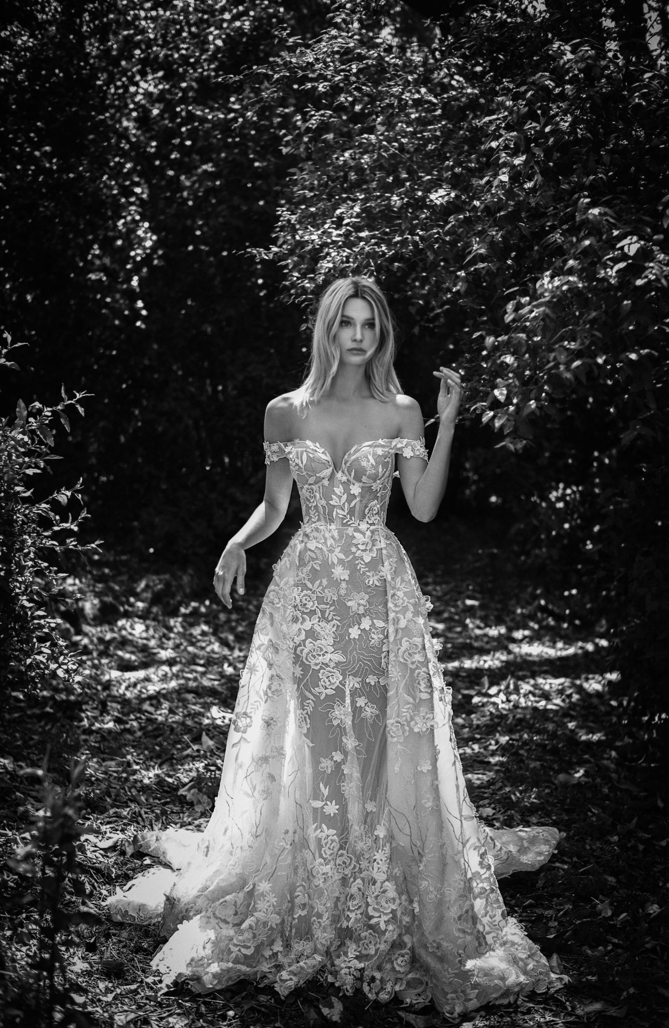 illusion mermaid dresses with detachable train off shoulder lace country wedding gowns robe de mariee