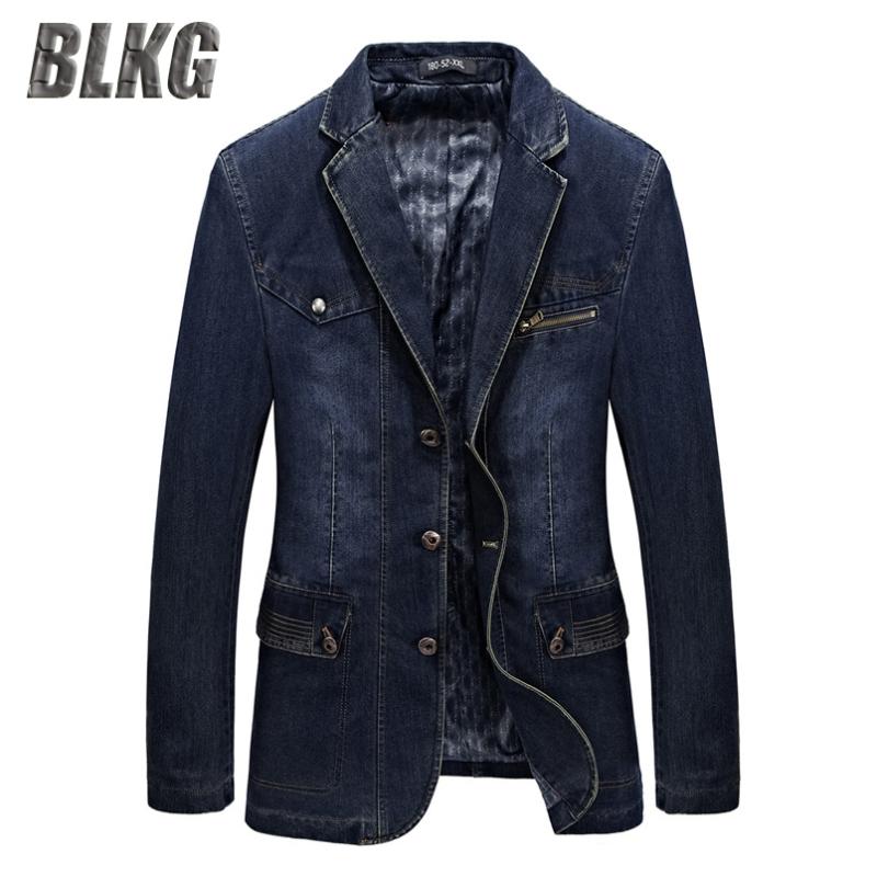 BLKG Blazer Jacket Men Denim Jacket Men Coat Cotton Jeans Coat Chaqueta Hombre Outerwear & Coats Size -3XL, Dark blue
BLKG Blazer Jacket Men Denim Jacket Men Coat Cotton Jeans Coat Chaqueta Hombre Outerwear & Coats Size -3XL, Dark blue