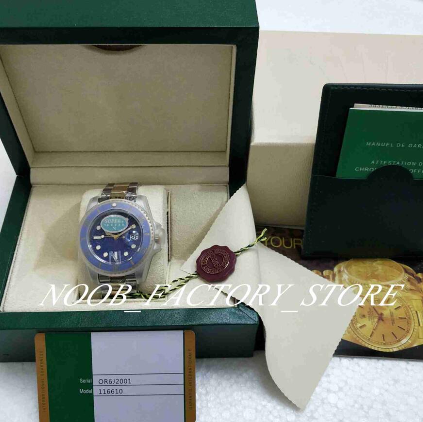 2 Style Super Factory V5 Version 40MM Two Tone gold 2813 Movement 40mm Automatic Ceramic Bezel Mens Watches Wristwatches new style box, Slivery;brown
2 Style Super Factory V5 Version 40MM Two Tone gold 2813 Movement 40mm Automatic Ceramic Bezel Mens Watches Wristwatches new style box, Slivery;brown