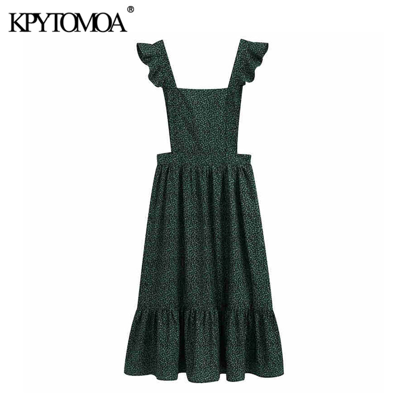KPYTOMOA Women 2020 Elegant Fashion Floral Print Suspender Midi Dress Vintage Square Collar Ruffled Strap Female Dresses Vestido, As picture
KPYTOMOA Women 2020 Elegant Fashion Floral Print Suspender Midi Dress Vintage Square Collar Ruffled Strap Female Dresses Vestido, As picture