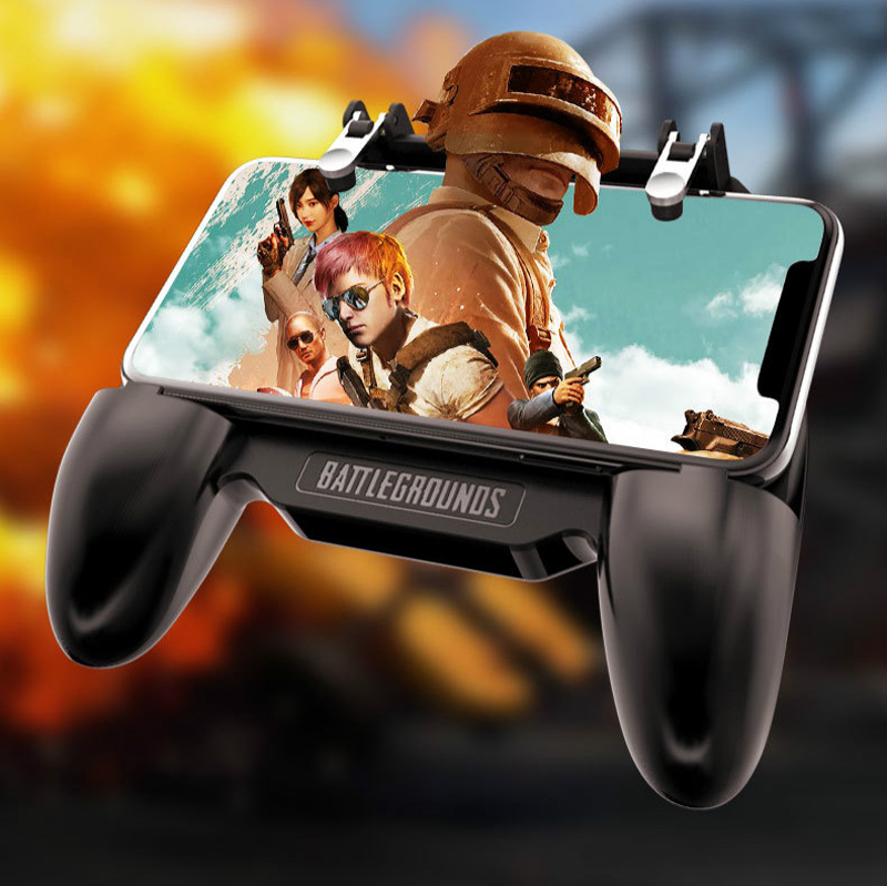 Pubg Controller Gamepad Mobile Trigger L1R1 Shooter Joystick Phone Holder Cooler Fan with 2000/4000mAh Power Bank
