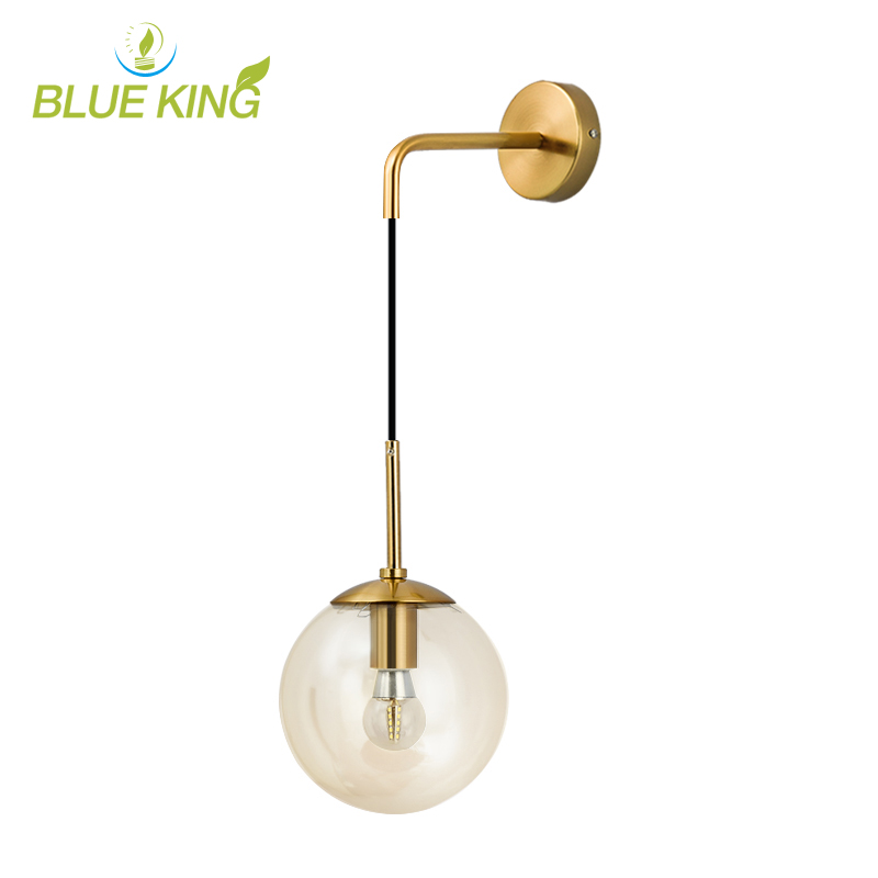 Nordic Modern LED Wall Lamp Glass Ball Bathroom Mirror Beside American Retro Wall Light Sconce Bedside Aisle Decor Lights gold
Nordic Modern LED Wall Lamp Glass Ball Bathroom Mirror Beside American Retro Wall Light Sconce Bedside Aisle Decor Lights gold
