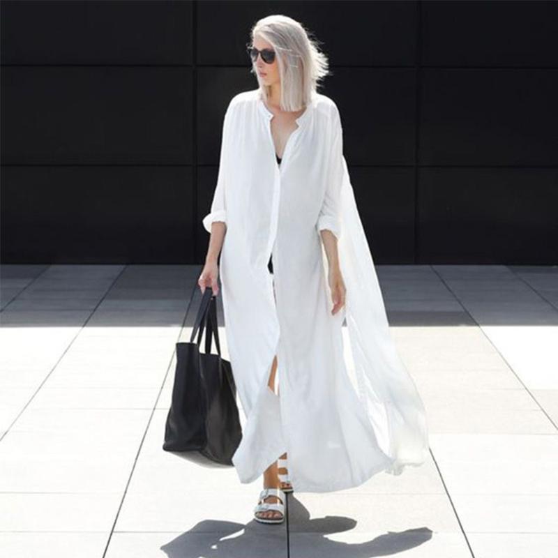 Cotton Long White Shirt Beach Cover Up Summer Casual Beach Dress V-Neck Robe Kaftan Beachwear Women Female Big Sizes Tunic
Cotton Long White Shirt Beach Cover Up Summer Casual Beach Dress V-Neck Robe Kaftan Beachwear Women Female Big Sizes Tunic
