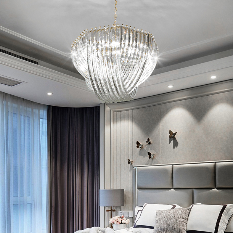 LED Modern Pendant Lights Fixture Crystal Glass Hanging Lamps Lanterna Home Indoor Lighting Hotel Club Bar Study Living Room Bedroom Lustre