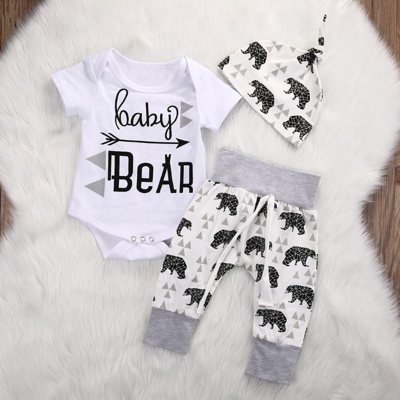 0-18M Letter Short Sleeve Bodysuits Top+Printed Pants+Hat 3pcs clothing set for New born baby Boy girls clothes, As pic
0-18M Letter Short Sleeve Bodysuits Top+Printed Pants+Hat 3pcs clothing set for New born baby Boy girls clothes, As pic