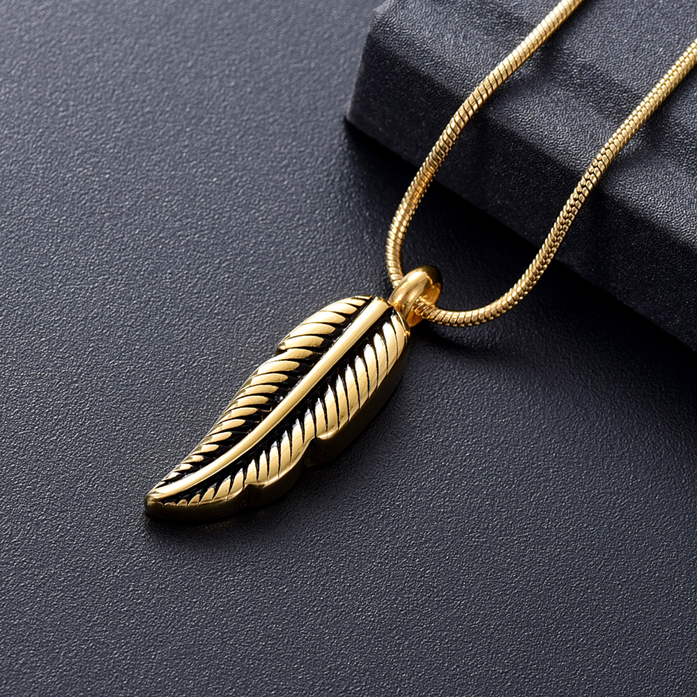 Z929 Gold Color Feather Design Stainless Steel Cremation Jewelry for Pet Ashes Memorial Urn Keepsake Jewellery, Free Funnel and Gift box, Silver
Z929 Gold Color Feather Design Stainless Steel Cremation Jewelry for Pet Ashes Memorial Urn Keepsake Jewellery, Free Funnel and Gift box, Silver