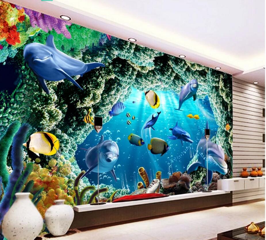 WDBH custom photo mural 3d wallpaper Underwater world dolphins cave fish living room home decor 3d wall murals wallpaper for walls 3 d, Non-woven
WDBH custom photo mural 3d wallpaper Underwater world dolphins cave fish living room home decor 3d wall murals wallpaper for walls 3 d, Non-woven