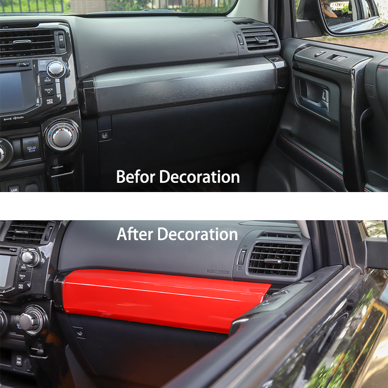 Co-Pilot Trim Panel Decoration Automotive Interior Stickers For Toyota 4Runner Car Styling Car Accessories