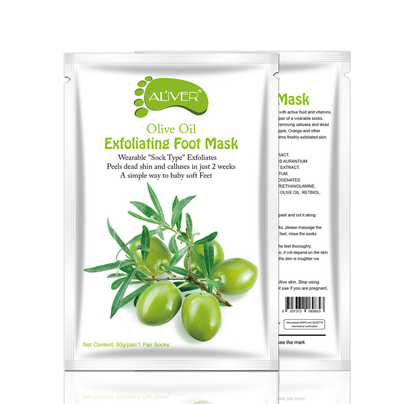 Foot Care Natural Olive Oil Whitening Exfoliating Foot Mask Silicone Heel Covering Socks Stripping Remove Dead Skin Foot Spa Treatment
Foot Care Natural Olive Oil Whitening Exfoliating Foot Mask Silicone Heel Covering Socks Stripping Remove Dead Skin Foot Spa Treatment