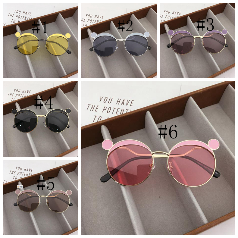 Kids Sunglasses Boys Fashion Sun Glasses Metal Frame Girls Eyeglasses UV400 Beach Children Eyewear Kid Gifts 6 Colors DW5302 Z260305