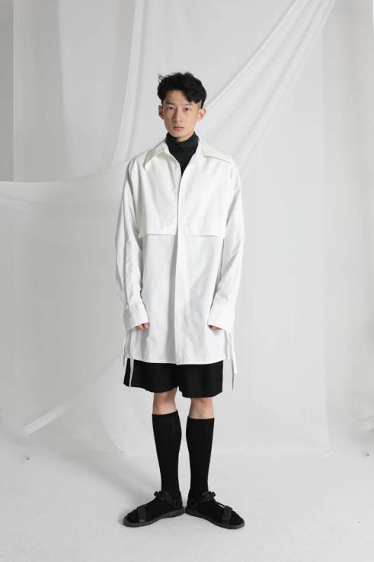 S-6XL 2020 New men's clothing Hair Stylist Fashion model Double-layer ribbon removable Shirt plus size stage singer costumes, White;black
S-6XL 2020 New men's clothing Hair Stylist Fashion model Double-layer ribbon removable Shirt plus size stage singer costumes, White;black