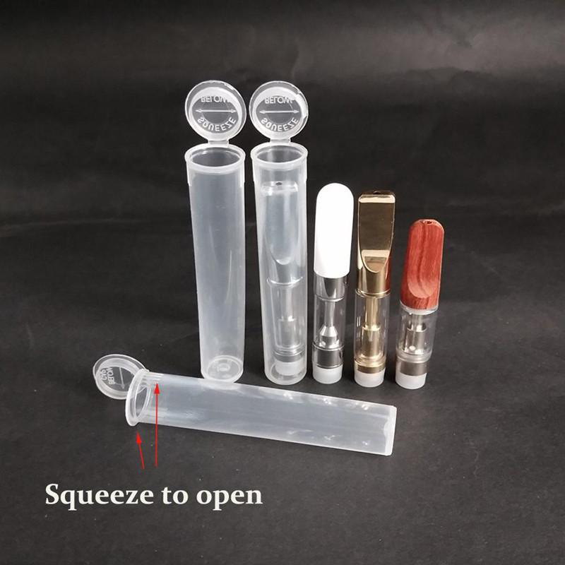 Childproof Resistant Tube Plastic PP Squeeze Below Cap Cover Container Vape Cartridge 0.3ml - 1.0ml 510 Atomizer Thick oil Carts Packaging
Childproof Resistant Tube Plastic PP Squeeze Below Cap Cover Container Vape Cartridge 0.3ml - 1.0ml 510 Atomizer Thick oil Carts Packaging