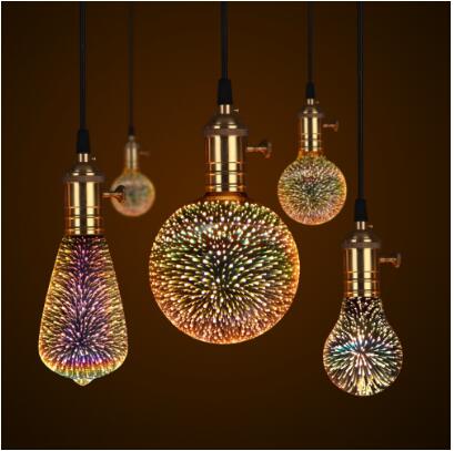 3D LED Lamp Edison Light Bulb Vintage Decoration E27 110V 220V LED Filament lamp Copper Wire String Replace Incandescent Bulb, Multi
3D LED Lamp Edison Light Bulb Vintage Decoration E27 110V 220V LED Filament lamp Copper Wire String Replace Incandescent Bulb, Multi