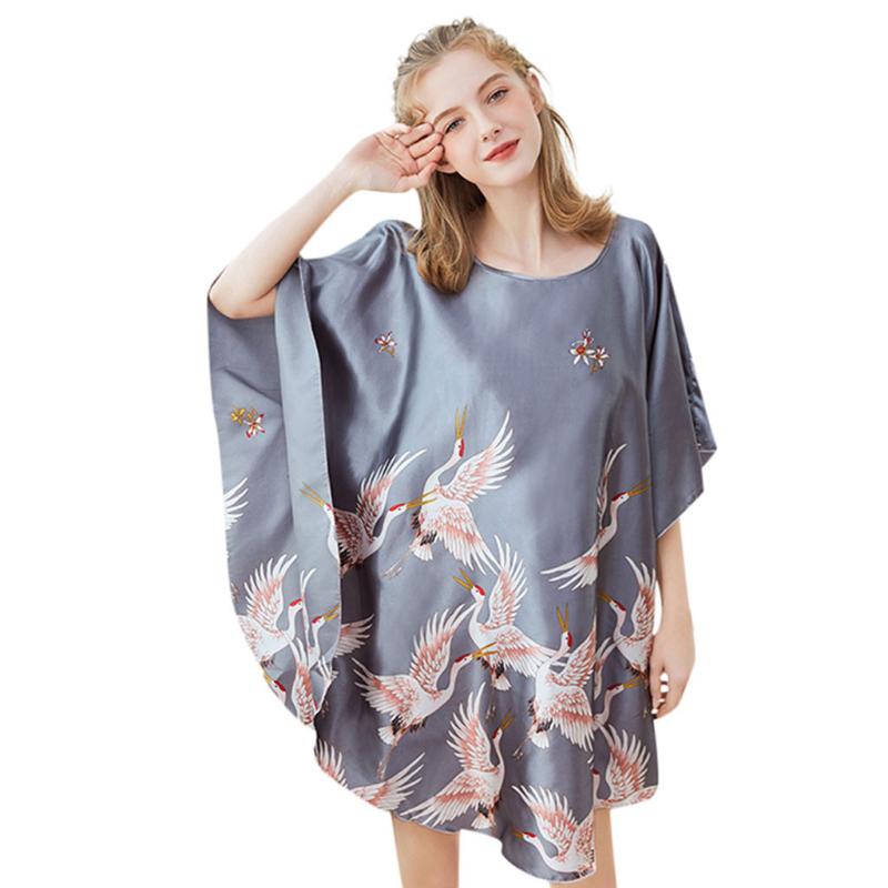 New Red Women Sexy Satin Nightwear Nightgown Plus Size Loose Kaftan Bath Gown Nightdress Summer Sleepwear Wedding Night Dress, Gray
New Red Women Sexy Satin Nightwear Nightgown Plus Size Loose Kaftan Bath Gown Nightdress Summer Sleepwear Wedding Night Dress, Gray