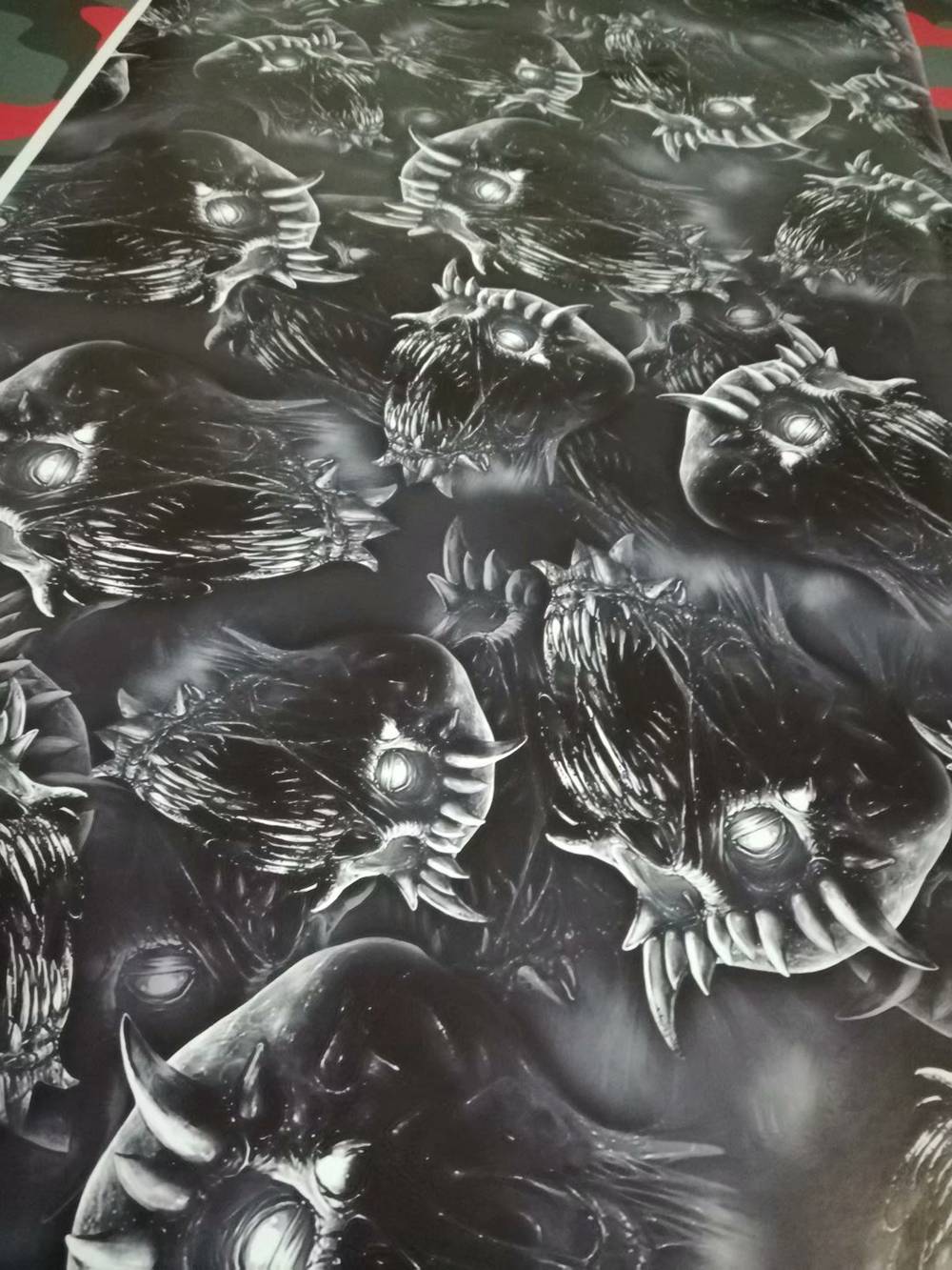 black hear no evil pattern Camouflage Vinyl wrap for Vehicle car wrap film Camo Truck Wrap covering foil Self adhesive 1.52x30m 5x98ft