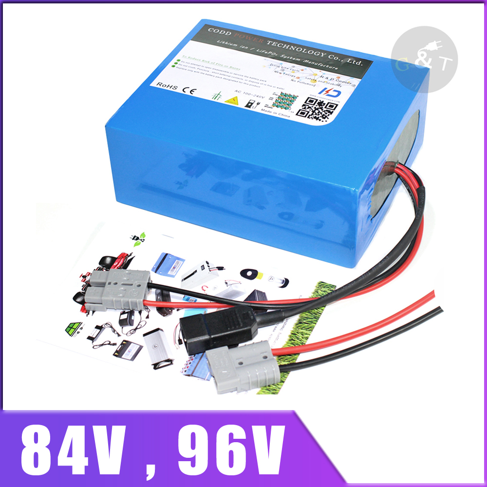84V 96V 20AH 40AH Lithium ion Battery Pack for 1000W 2000W 3000W 4000W Electric Bicycle scooter Ebike
84V 96V 20AH 40AH Lithium ion Battery Pack for 1000W 2000W 3000W 4000W Electric Bicycle scooter Ebike