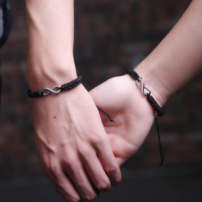Diffone 2pcs/set Paired Bracelet For Lovers Classice Black White Braided Rope Braslets Distance Couple Braclet Best Friend Joyas
Diffone 2pcs/set Paired Bracelet For Lovers Classice Black White Braided Rope Braslets Distance Couple Braclet Best Friend Joyas