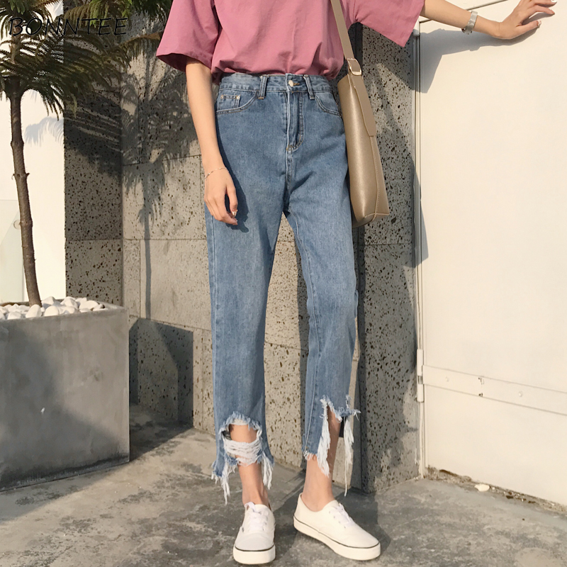 Jeans Women RetroTrendy Elegant All-match High-quality Leisure Daily Womens Female Lovely Simple 2019 Korean Style Loose, Blue
Jeans Women RetroTrendy Elegant All-match High-quality Leisure Daily Womens Female Lovely Simple 2019 Korean Style Loose, Blue