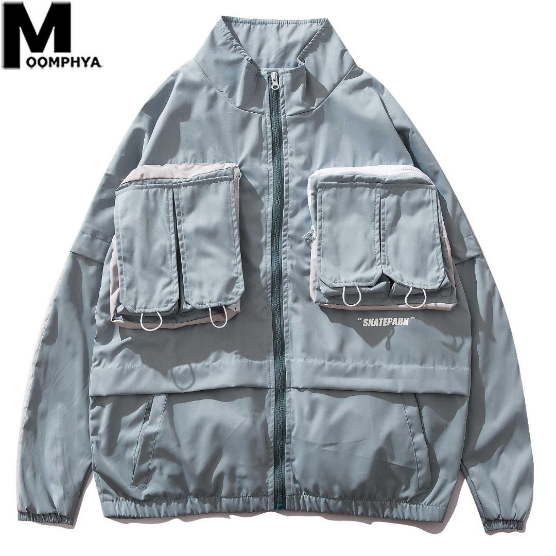 Moomphya Front Pockets Zip Up Tracksuit Outdoor Man Jacket 2019 Streetwear Men Jacket Styles Casual Men's Windbreaker Coat Tops, Black
Moomphya Front Pockets Zip Up Tracksuit Outdoor Man Jacket 2019 Streetwear Men Jacket Styles Casual Men's Windbreaker Coat Tops, Black