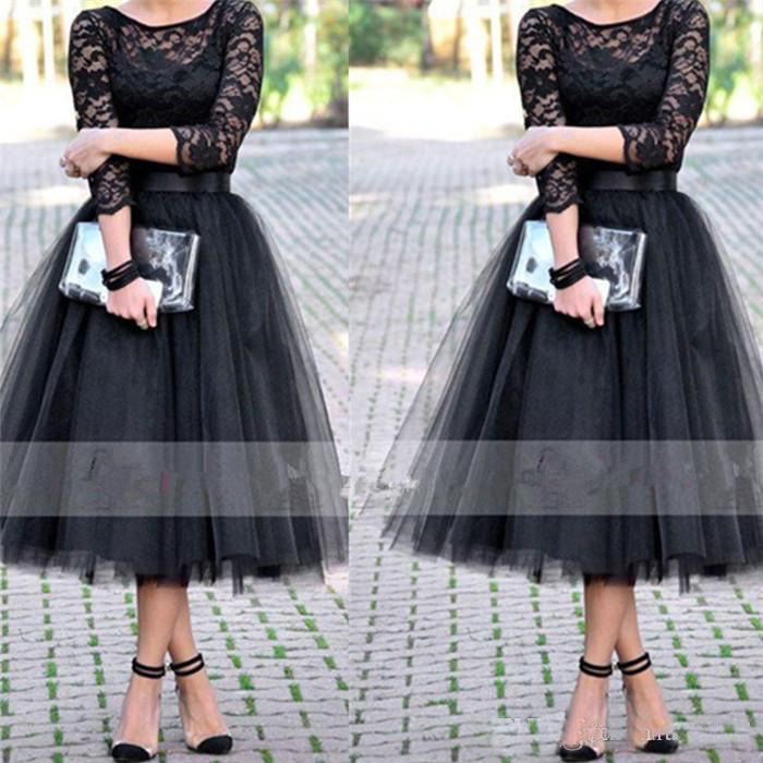 2020 Long Sleeves Short Evening Dresses Scoop Black Lace Formal Prom Gowns Cheap Custom Made Length Special Occasion Wear
2020 Long Sleeves Short Evening Dresses Scoop Black Lace Formal Prom Gowns Cheap Custom Made Length Special Occasion Wear