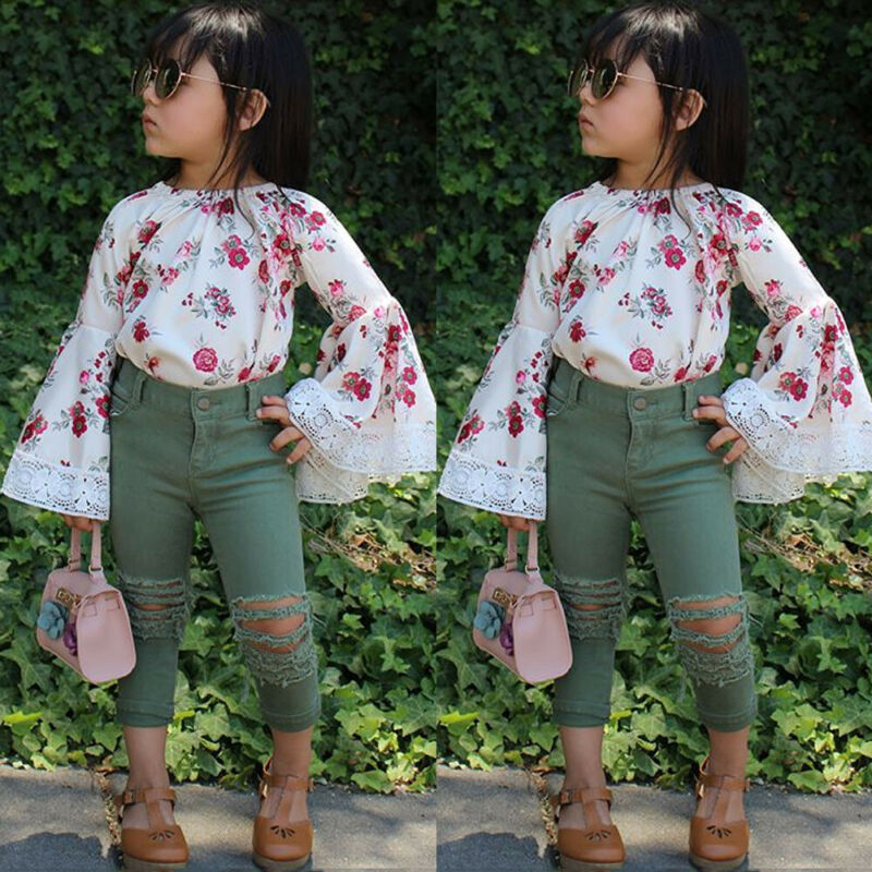 New Fashion 2PCS Infant Kids Baby Girl Floral Dress Long Sleeve Top+Denim Pants Jeans Clothes Outfit Casual Summer 18M-6Years, As pic
New Fashion 2PCS Infant Kids Baby Girl Floral Dress Long Sleeve Top+Denim Pants Jeans Clothes Outfit Casual Summer 18M-6Years, As pic