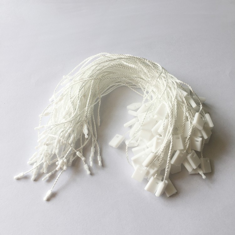 wholesale White hangtag string 250pcs notions common use clothes tags for clothing and jeans