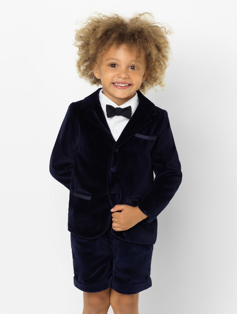 2020 Velvet Boys Wedding Suits 2 Piece Peaked Lapel Flower Boys Groom Tuxedos Kids Formal Wear Clothing