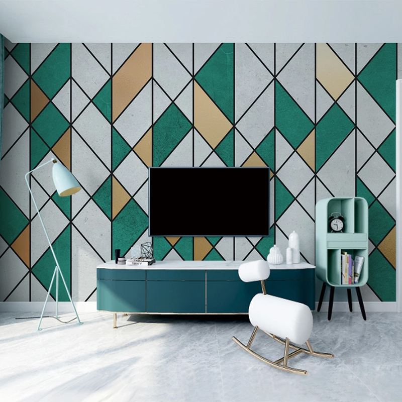 Custom Photo Wallpaper Nordic Modern Dark Green Geometric Fresco Retro Living Room Bedroom TV Background Wall Mural De Parede 3D, As pic
Custom Photo Wallpaper Nordic Modern Dark Green Geometric Fresco Retro Living Room Bedroom TV Background Wall Mural De Parede 3D, As pic
